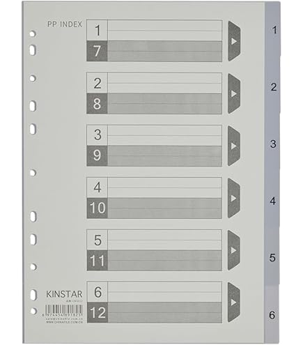 Amazon | Kinstar インデックス ファイル 仕切カード